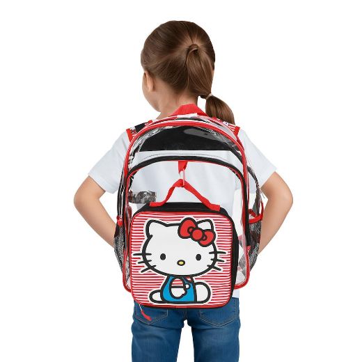 Picture of Hello Kitty Youth 5 pc Transparent Backpack Set