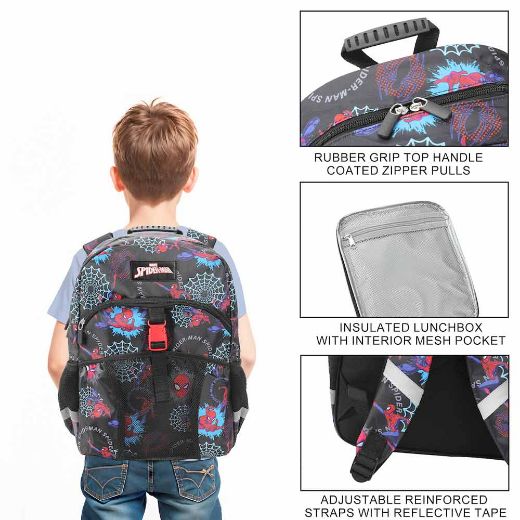 Picture of Marvel Spider Man Youth Lunch Kit & Backpack Set