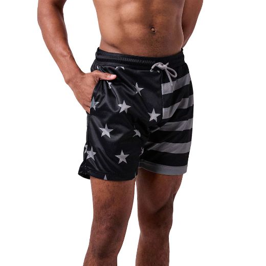 Picture of Bioworld  Stars and Stripes American Flag Active Shorts