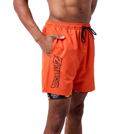 Picture of Dragon Ball Z Active Shorts with AOP Liner