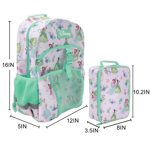 Picture of Disney Princess AOP Youth Lunch Kit & Backpack Set