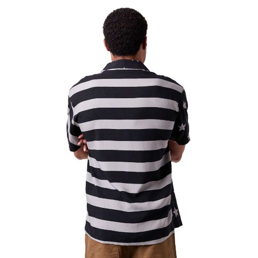 Picture of Bioworld American Flag AOP Woven Button UP
