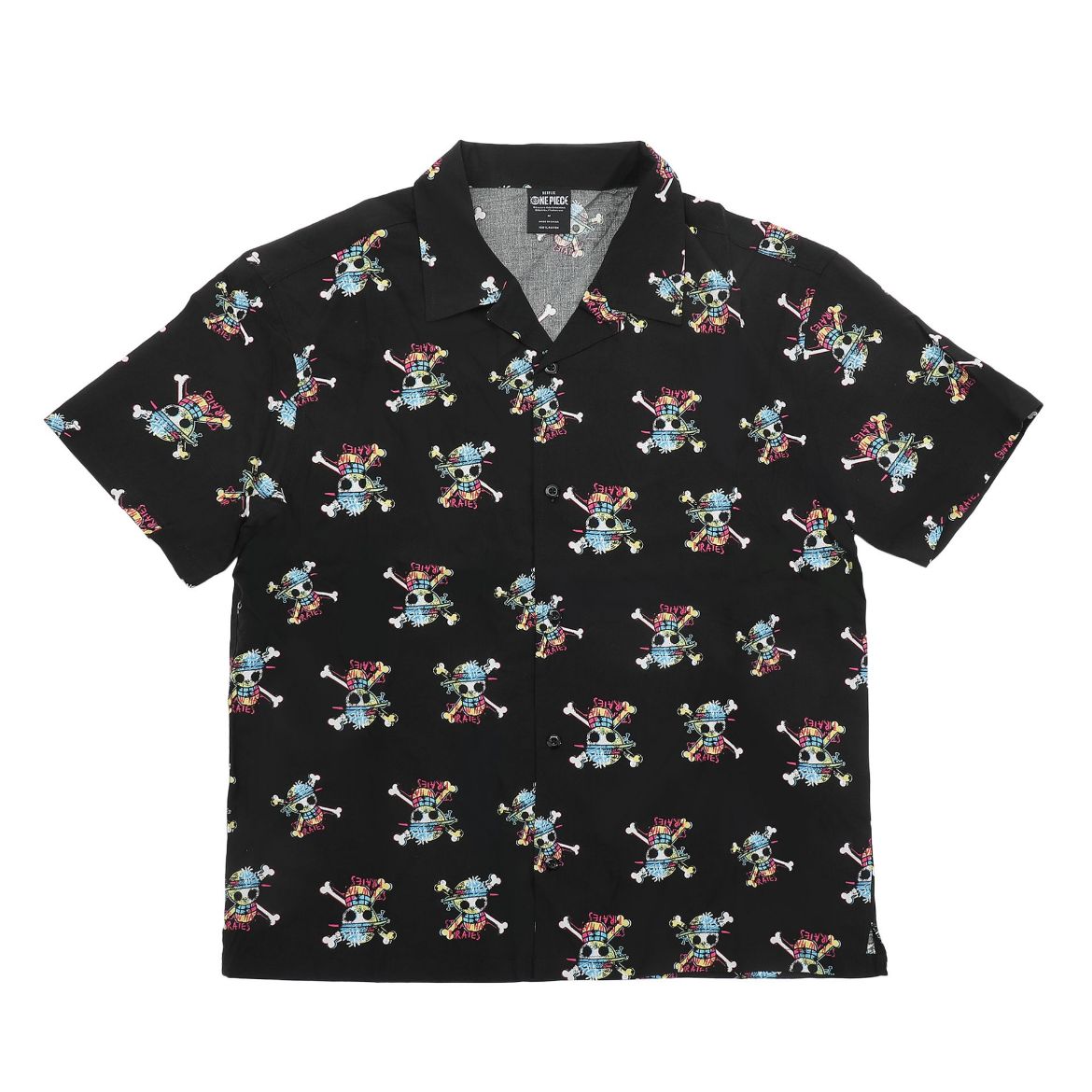 Picture of One Piece Skull AOP Woven Button UP