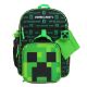 Picture of Minecraft Creeper Youth 5 pc Backpack Set