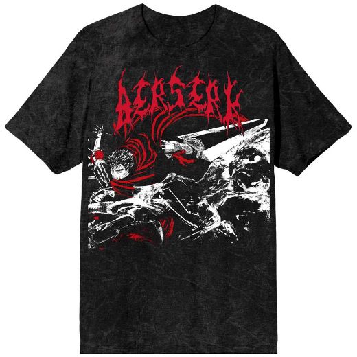Picture of Berserk Oversized Print Mineral Washed Unisex Tee