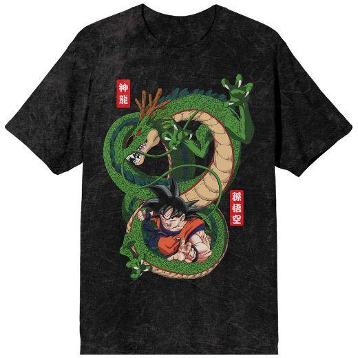 Picture of Dragon Ball Z Shenron Goku Mineral Washed Unisex Tee