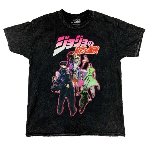 Picture of Jojo's Bizarre Adventure Characters Mineral Washed Unisex Tee