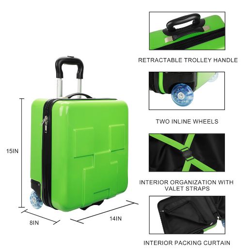 Picture of Minecraft 15 in. 3D Rolling Luggage