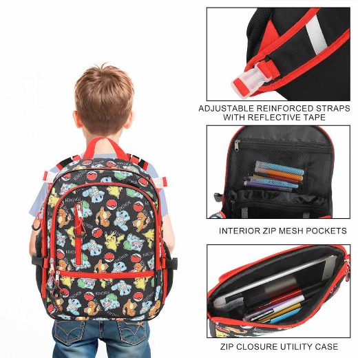 Picture of Pokemon Youth 4 Pc Backpack Set